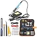 Tabiger Soldering Iron Kit 15 In 1, 60W 110V Adjustable Temperature Welding Tool with Solder Tips, Solder Wire, Desoldering Pump, Tweezers, Stripper Cutter, Tool Bag