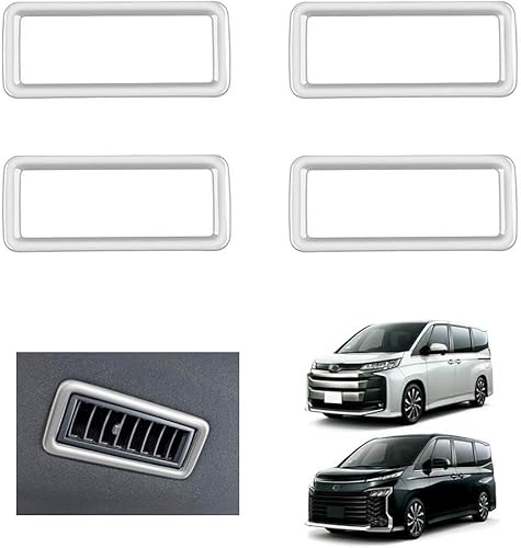 トヨタ 新型 ヴォクシー 90系 リアルーフ エアコン吹き出し口パネル 送風口 フレーム カバー ガーニッシュ 車種専用 VOXY R90W型 2022年1月〜現行インテリアパネル アクセサリー カスタム パーツ ABS製 ドレスアップ 傷防止 簡単取付
