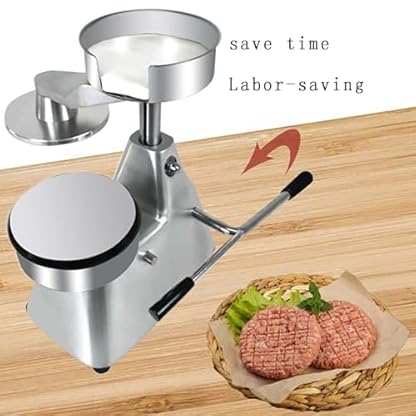 Kommerzielle Burger-Patty-Maschine, 100-mm-Burger-Patty-Formmaschine, In Der Lage, ≥ 100 Patties Pro Stunde Zu Produzieren/leicht Zu Zerlegen Und Zu Reinigen, Für Burger-Restaurants – Bild 3