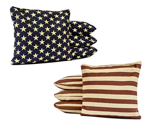 Tailgating Pros Regulation Cornhole Bags - Set Of 8 - Corn Filled & Handmade 25+ Color Options #TOP22