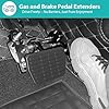 Gas Pedal Extender with Adjustable Length and Angle, Pedal Extenders for Short People, Universal Anti Slip Accelerator Pedal Extenders for Cars, Go Kart, Golf Carts, Ride on Toys