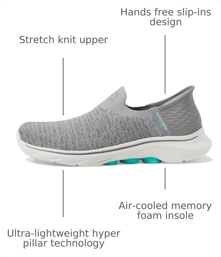 Image of Skechers Women's Go Walk 7 Springtime Hands Free Slip-Ins Sneaker | Walking Shoes
