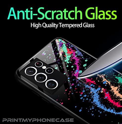 Personalised Case for Samsung S8, Slim Anti Scratch Glass panel with shockproof TPU Rims | Glow in the Dark Case | Custom Phone Case-Basketball-2 - Image 8