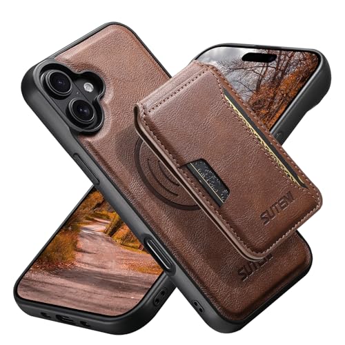 JCGOOD iPhone 16 P[X MagSafeΉ CX[d wʃJ[hP[Xt  J[h[ X^h@\ Cz O\ v U[ X}zP[X ϏՌی gуP[X ACz16p uE