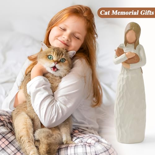 Cuayaes Orange Cat Memorial Gifts for Loss of Cat, Women Cat Lover Gifts - Image 2