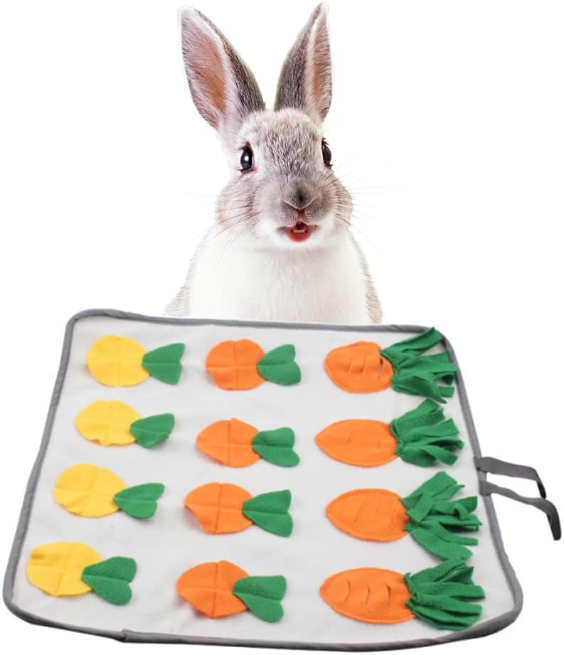 うさぎ おもちゃ にんじん ペットおもちゃ 訓練毛布 犬 猫 知育玩具マット 餌隠し 食いちぎる対策 ストレス解消 運動不足解消 知育玩具 50 50cm 年中無休