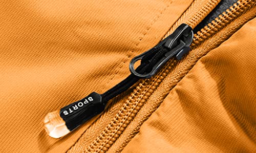 Image of Men's Rain Jacket Waterproof with Hooded Hiking Outdoor Coat Lightweight Windbreaker