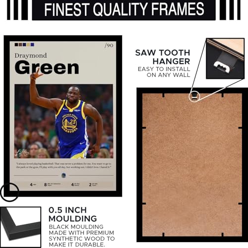 Image of BLINKART Draymond Green | Nba Basketball Player | Synthetic Wood Photo Framed Wall Hanging Poster Room & Office Bedroom Living Boys And Girl Room Home Wall Hanging | 13x10 Inches