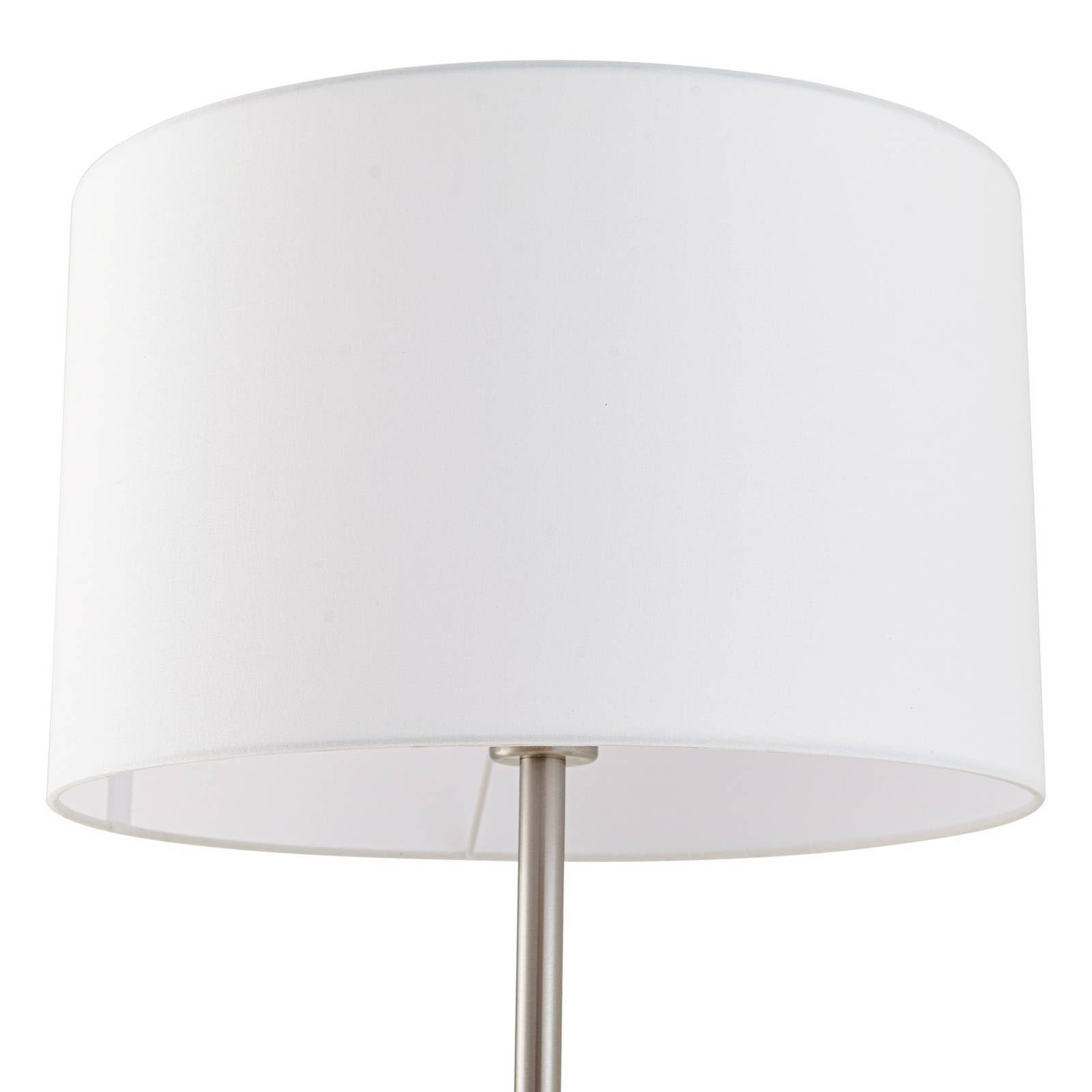 Lindby Stehlampe Aovanmit USB Anschluss (Modern) in Alu aus Metall (1 flammig, E27) - Textil Stehleuchte Floor Lamp Standleuchte Wohnzimmerlampe Wohnzimmerleuchte