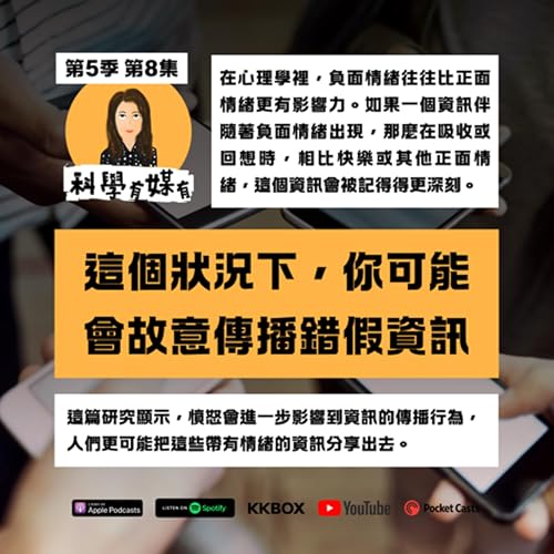 『S5E08 這個狀況下,人可能故意傳播錯假資訊|大型數據與行為研究』のカバーアート