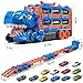 PEADUCK Toddler Toys Car Track Set for 3 4 5 6 Years Old Boys, Dinosaur Transporter Car Race Track with 12 Die-Cast Car Toys, Truck Toys Set Gifts for Age 3-12 Years Old Kids Boys Girls
