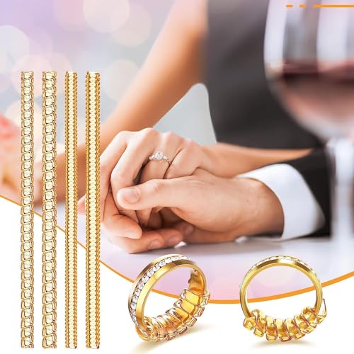 Image of Assorted Sizes Invisible Ring Sizer - Multi‑Size Transparent Adjusters, 1‑Piece Set of 4 for Loose Bands