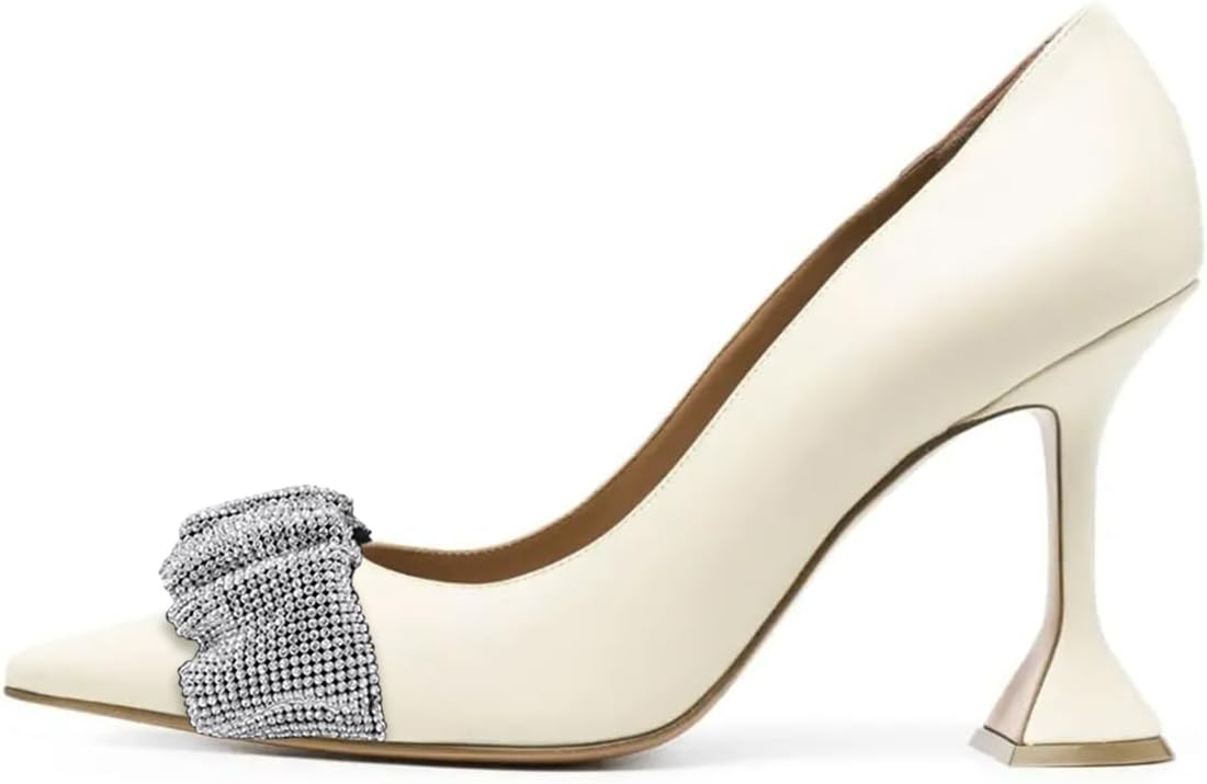 YDN Women Pointed Toe Slip on Pumps Special Kitten High Heel Shoes Party Prom Dress Lady Size 4-16 US - Image 4