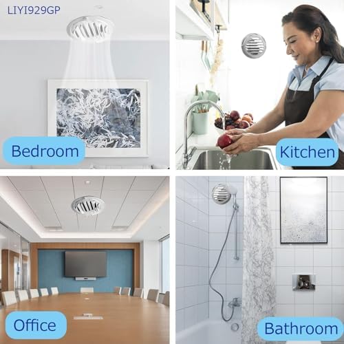 Stainless Steel Soffit Air Vents - Weatherproof Plumbing Vent with Blinds, RV Fireplace Round Vent Cover, Flat Ducting Ventilation, Stylish Home Decoration Solutions