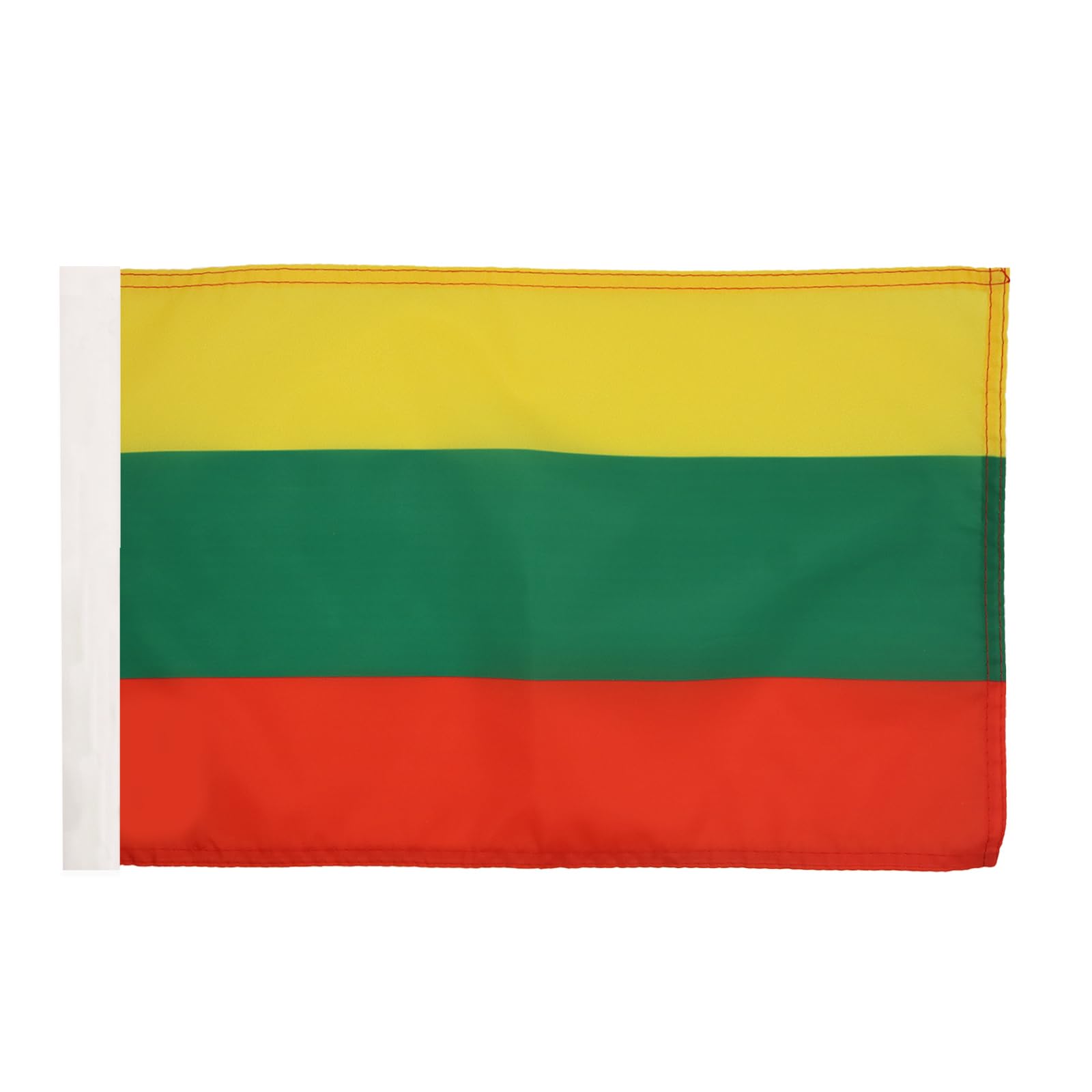 AZ FLAG - Lithuania Flag - 18'' x 12'' - 100% Polyester Lithuanian Small Banner with Sleeve - Fade Resistant - Vivid Colors - 18x12 in - 45x30 Cm
