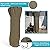 Sunnydaze 94-Inch Tall Heavy Duty Reinforced PVC Propane Patio Heater Cover - Drawstring and Toggle Closure - Khaki