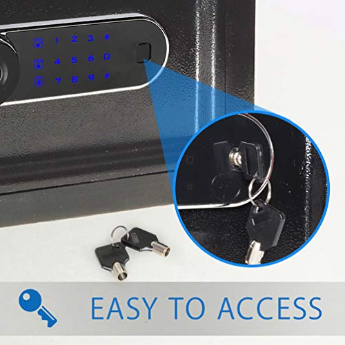 image for Lovndi Security Safe Box with Keypad 0.5 Cubic Feet, Digital Safe Elec