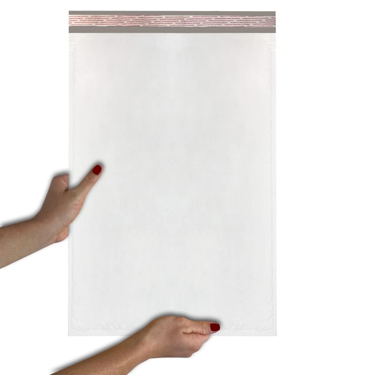 25 Poly Bubble Mailer Bags 31,8 x 48,3 cm – # 6 sacchetti buste bianche con chiusura adesiva
