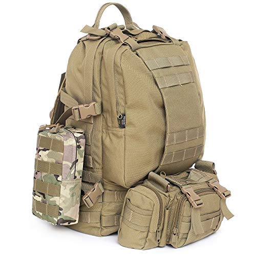 Tacticool 2 Pack Molle Pouches - Tactical Compact Water-Resistant Edc Pouch (2 Pack-Cp) #TOP5