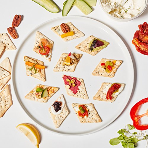 Matzo Chips, Variety Pack of Snack Bags (Everything, Salted, Cinnamon Sugared, Harissa) from The Matzo Project, Kosher, Vegan, Nut-Free, No Trans Fat, Nothing Artificial, 1oz, Pack of 12