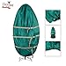 Christmas Tree Storage Bag - Upright Zippered Canvas Cover for 9-Foot Artificial Trees with Buckle Straps and Cinch by Tiny Tim Totes (Green)