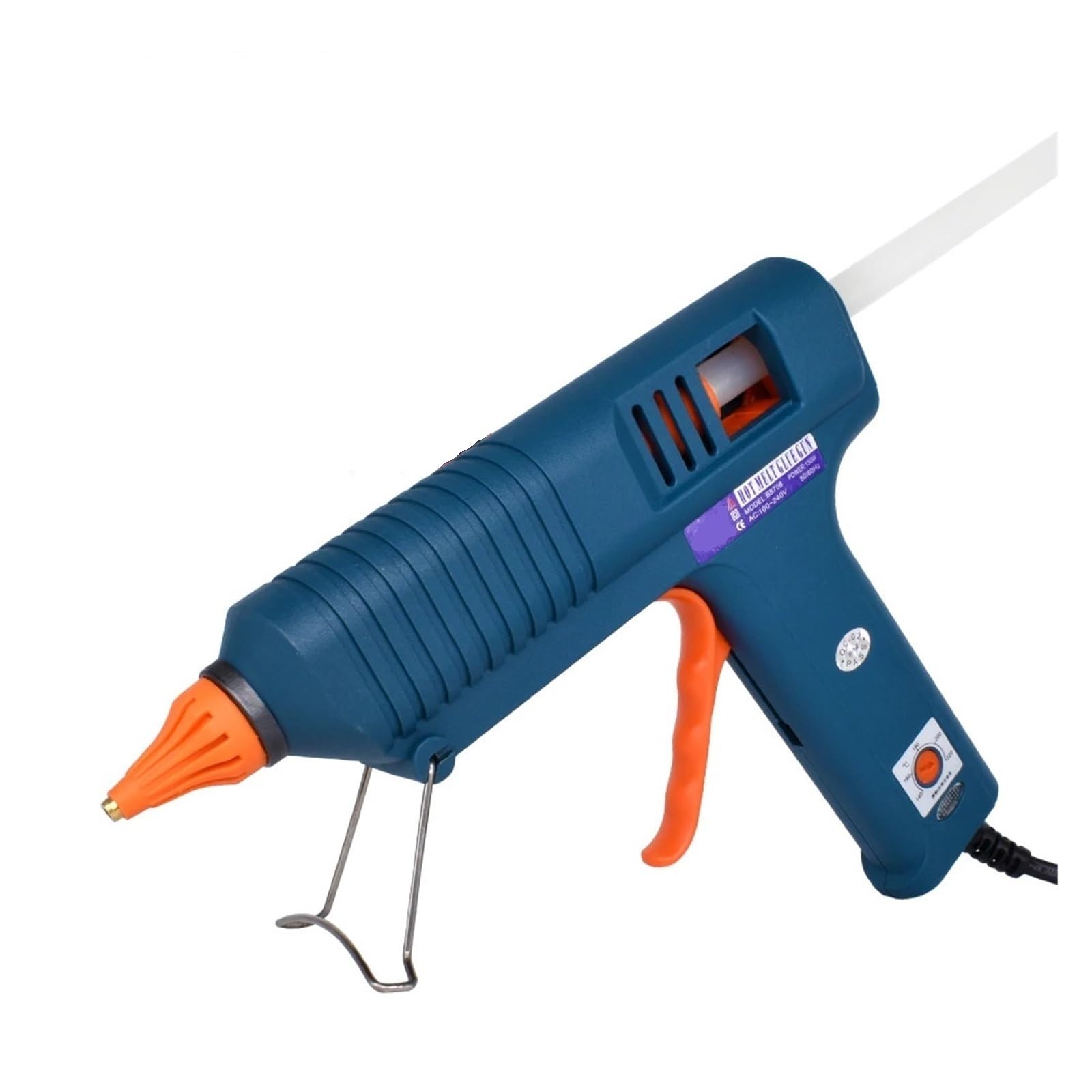 Pistola for colla a caldo da 150 W, ugello sostituibile, regolazione della temperatura, utilizzare stick di 11 mm, pistola for industriale for fai te, regali Natale, artigianato(SET-3)