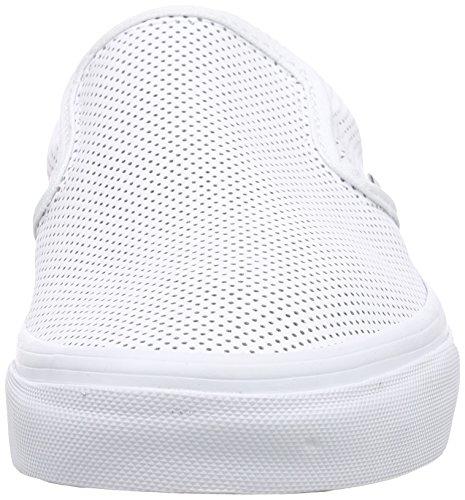 Vans Vans Classic Slip-on, Unisex Adults’ Low-Top Sneakers, White (perf Leather/White), 5 UK (38 EU)