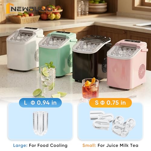 Image of NEWBULIG Ice Maker, Countertop Ice Machine with Handle