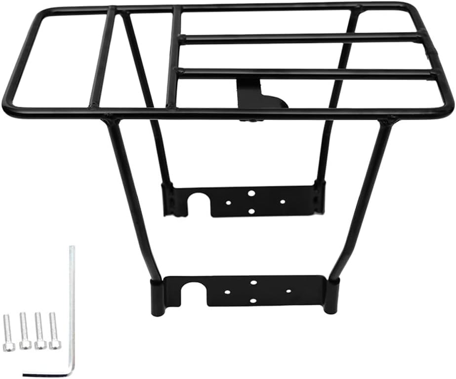 Electric Scooter Rear Rack, Rear Wheel Iron Storage Rack Cargo Shelf with Mounting Screws for M365 / 1S / Pro E Scooter