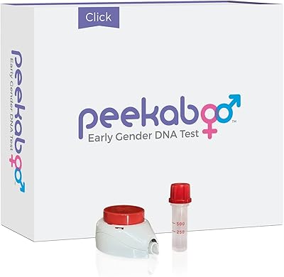 Peekaboo Click DNA Test Kit, Early Gender Detection, Test as Early as 6 Weeks Pregnant, Over 99% Accurate*