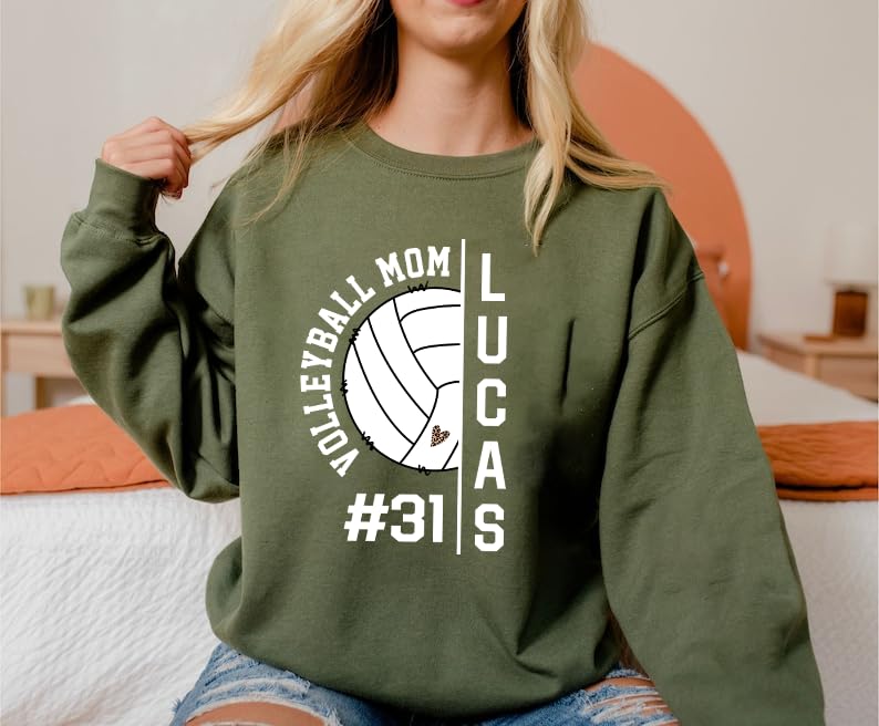 Pamaheart Personalized Mom Shirt - Volleyball Mom Sweatshirt & T-Shirt2
