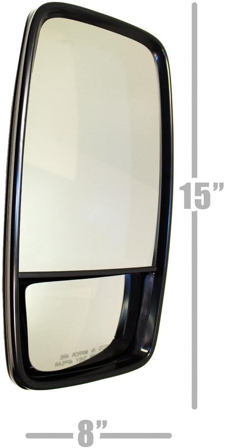 LUCERIX - Universal Truck Mirror - Hino Truck Mirror - Hand Set - Dual - Driver / LH Side Mirror - 3/4" (19mm) Tube Mount