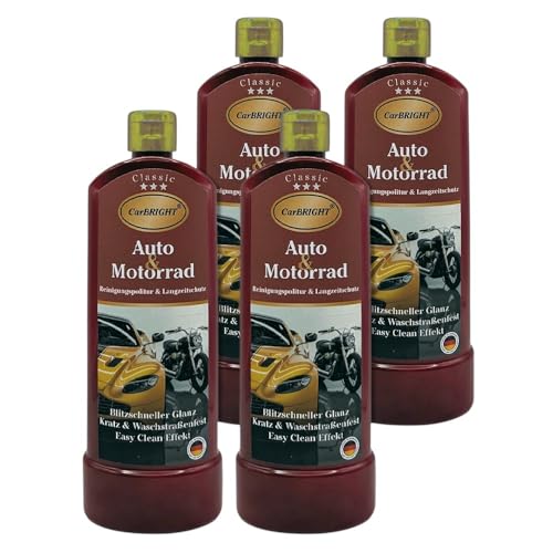 CarBRIGHT Classic Autopolitur Das Original für Auto&Motorrad 4x500ml / 4er Set
