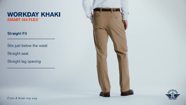 Dockers Men's Straight Fit Workday Smart 360 Flex Pants (Regular and Big &  Tall), New British Khaki, 30W x 29L at Amazon Men's Clothing store