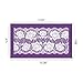 AK ART Kitchenware Alencon Rose Flower Lace Mesh Cake Stencils Royal Icing Cookie Decorating Template Fondant Decoration Edible Art Bakery Tools Purple 13.4×7.5in MST-53