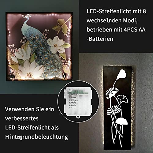 Bande de batterie LED 5 m - 150 LED - Autocollant - 8 modes - Avec télécommande - Intensité variable - Durable - Pour plafond, armoire, miroir, cuisine, escaliers, mur de la télévision