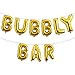 16inch Bubbly BAR Letter Foil Balloons,Bar Party Banner, Bridal Shower Engagement Bachelorette Champagne Brunch Wedding Graduation Fiesta Party Supplies Decorations (Bubbly Bar Gold)