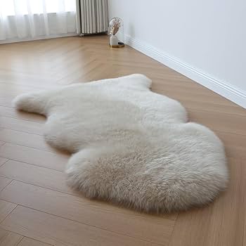 Amazon | Nagine ムートンラグ 天然 毛皮 ラグ 100%オーストラリア産