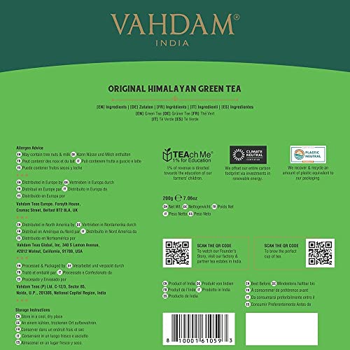 Vahdam 810001610593 Organic Himalayan Green Tea (100 Count) High Grown thumb #8
