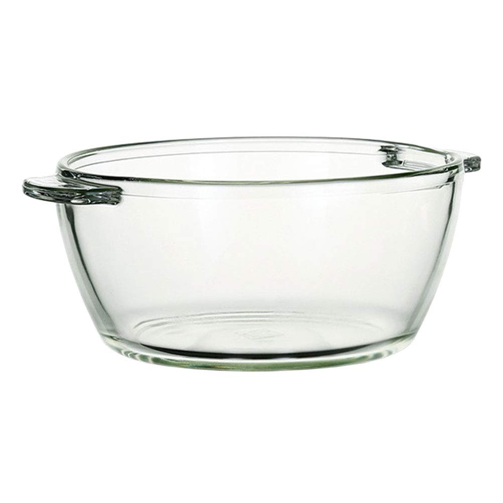 Saladier en verre transparent pour fruits et préparations culinaires