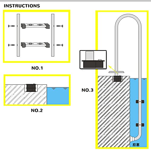 Escalera para piscina con 2 peldaños antideslizantes miniatura 7