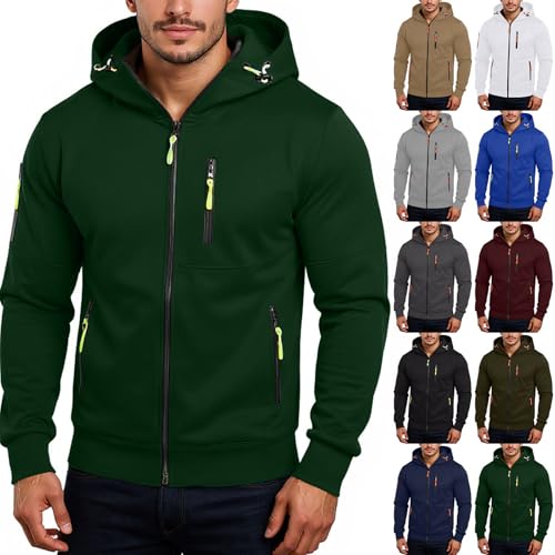 Tactical Hoodies For Men Fall Fashion Dashing Hooded Sweatshirt Casual Workout Athletic Outfits with Pockets