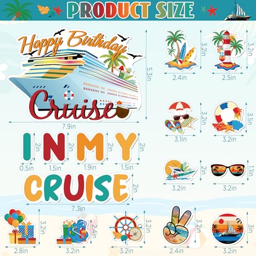 Imán Decorativo Cumpleaños Temático Crucero miniatura 4