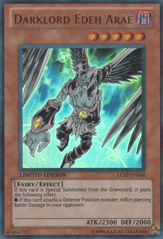 Amazon.com: YU-GI-OH! - Darklord Edeh Arae (LC02-EN006