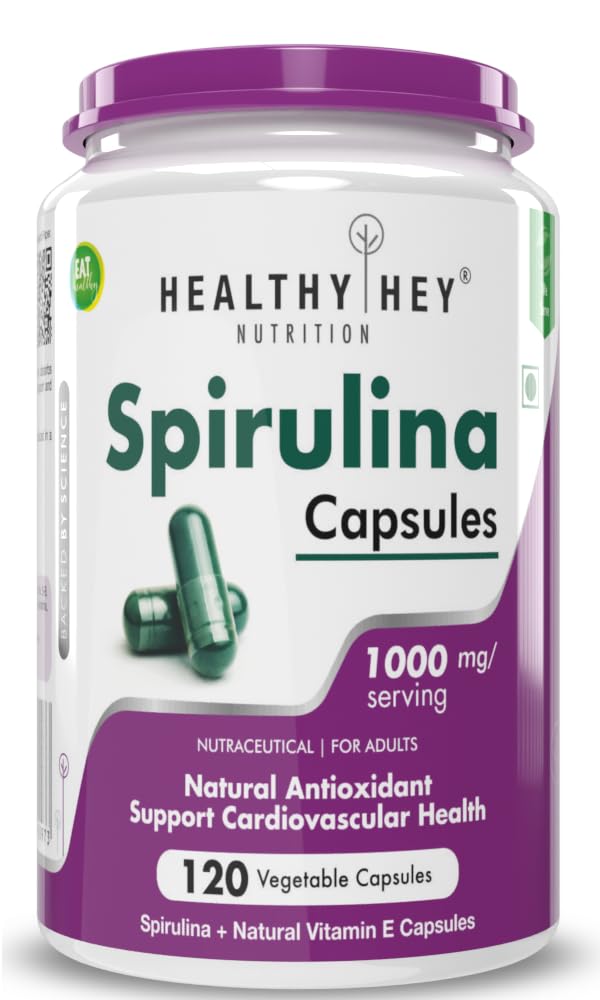 Spirulina 120 Veg capsules.