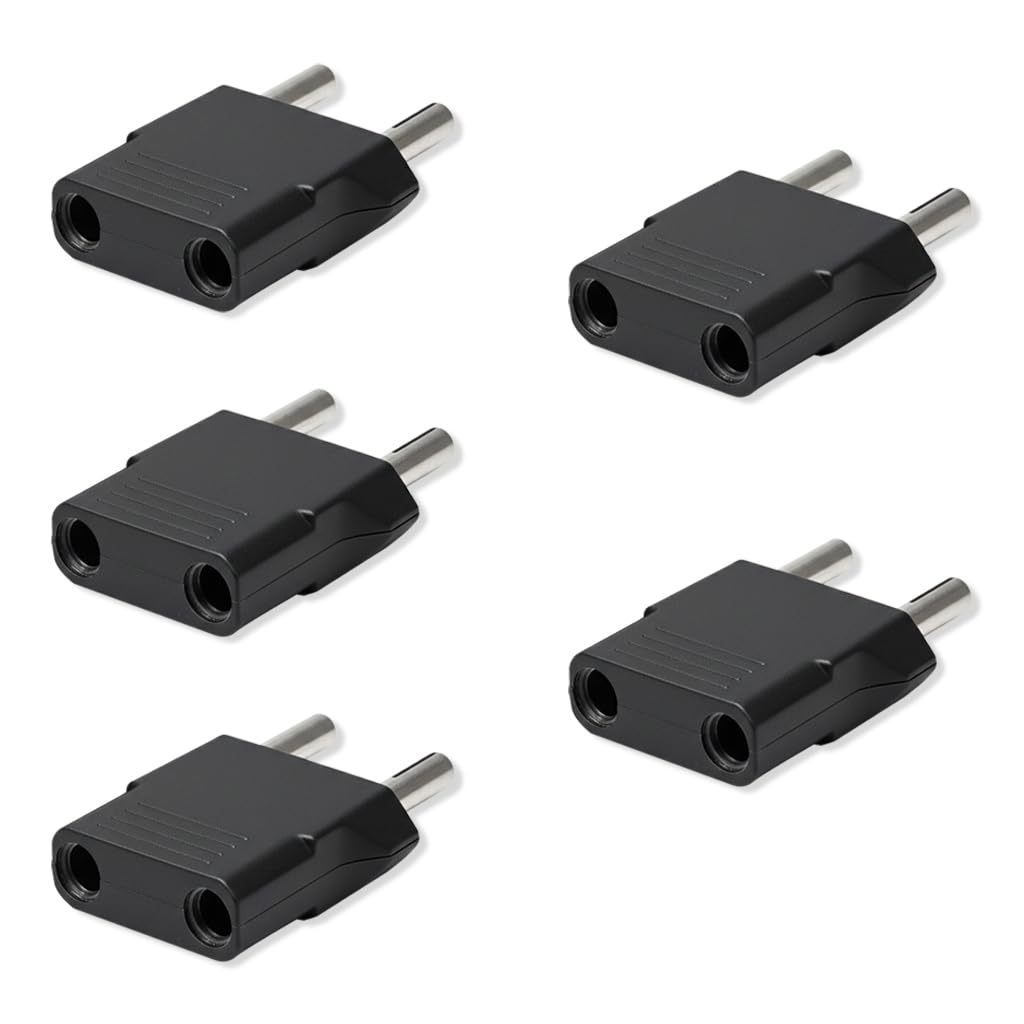 MX World Conversion (Moulded Round 2 Pin Round 4Mm Plug) Europe to India (Type -D) Pack of 5-image-26