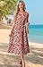 WIHOLL Summer Dresses for Women 2025 Spring Dresses 2026 Sleeveless Beach Vacation Flowy Midi Dresses Cute Casual Sundresses for Women Maxi Plus Size Sun Dress Red Floral XL
