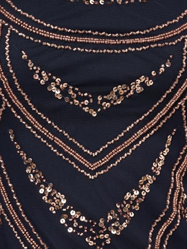 Image of Adrianna Papell Womens Beaded Cocktail Dress