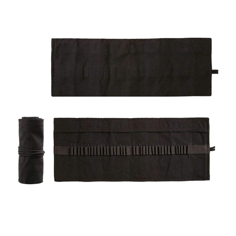 12-72 Black Holes Canvas Pencil Wrap Roll Up Pencil Case Pen Holder Bag Storage Pouch for Colored Pencils Draw Pen Brush,Gift for Student/Adult - Image 2