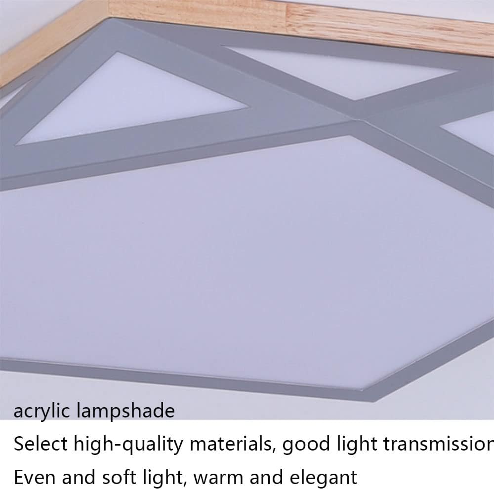 Creative Simple Flat Light Stepless Dimmingled Ceiling Light with Remoteled Ceiling Lamp Light Color Changeabledecorative Lighting Fixtures for Study,Corridor,Bedroom, Stairwell/Green/40Cm